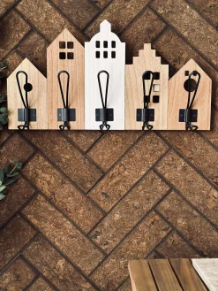 Knagerække med huse