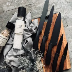 Knivsæt 5 stk - Mat sort