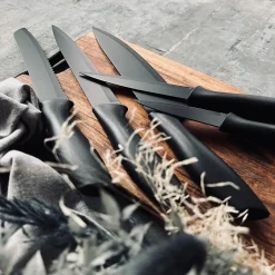 Knivsæt 5 stk - Mat sort