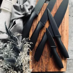 Knivsæt 5 stk - Mat sort