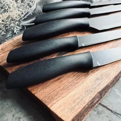Knivsæt 5 stk - Mat sort