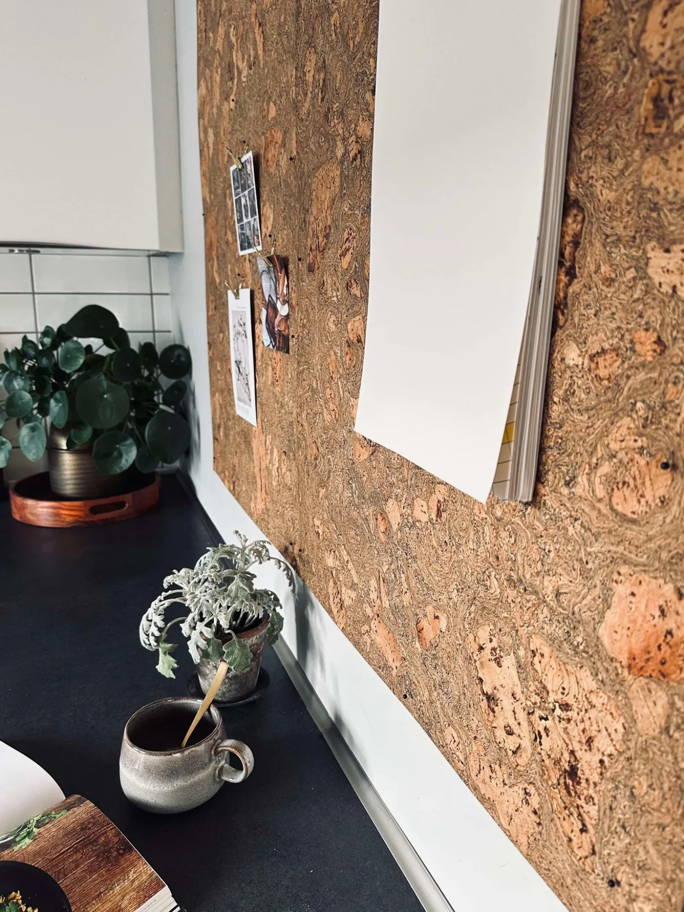 Korkplade 60×90 – Iceberg grey