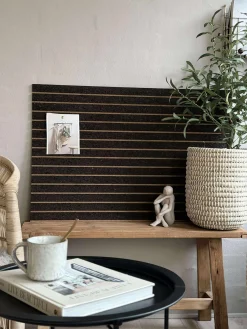 Korkplade med panel effekt NEW Dark - Støjdæmpende