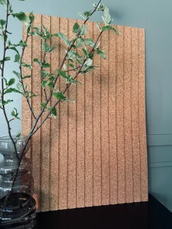 Korkplade Natur m. Panel effekt – Støjdæmpende