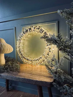 Krans med mikro led lys - 38cm