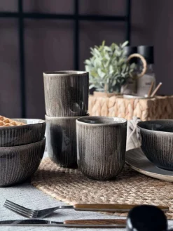 Krus Lydia keramik - Sæt med 4 stk