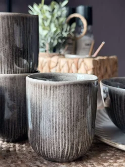 Krus Lydia keramik - Sæt med 4 stk