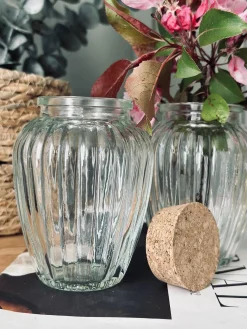 Krydderiglas m. kork 280 ml – pakke med 6 stk