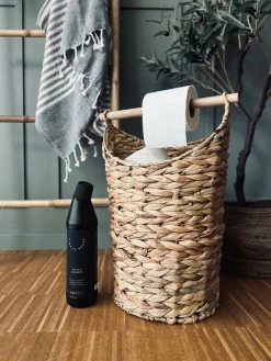 Kurv m. toiletpapirholder – Lys Natur