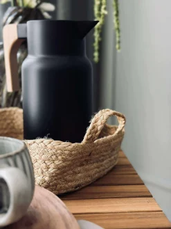 kurv med hank - Jute