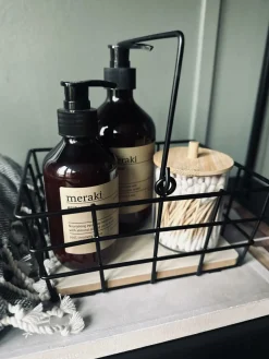 Kurv med sort metal – Firkantet