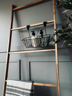 Kurv til ophæng - Sort metal