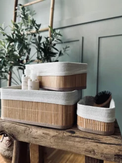 Kurve 3 stk - Bambus