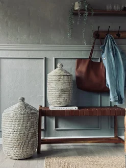 Kurve med låg i søgræs - Sæt med 2 stk.