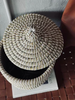 Kurve med låg i søgræs - Sæt med 2 stk.