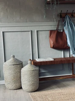 Kurve med låg i søgræs - Sæt med 2 stk.