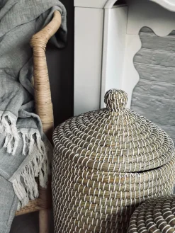 Kurve med låg i søgræs - Sæt med 2 stk.