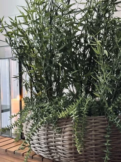 Kurvesæt Rattan - Natur 2 stk.