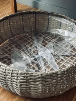 Kurvesæt Rattan - Natur 2 stk.