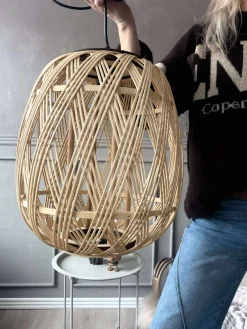 Lampe - rattan - Dia 35 cm