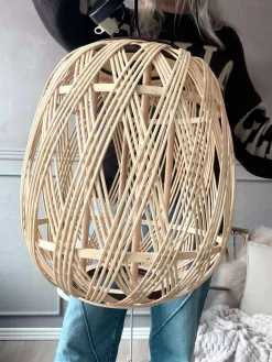 Lampe - rattan - Dia 35 cm