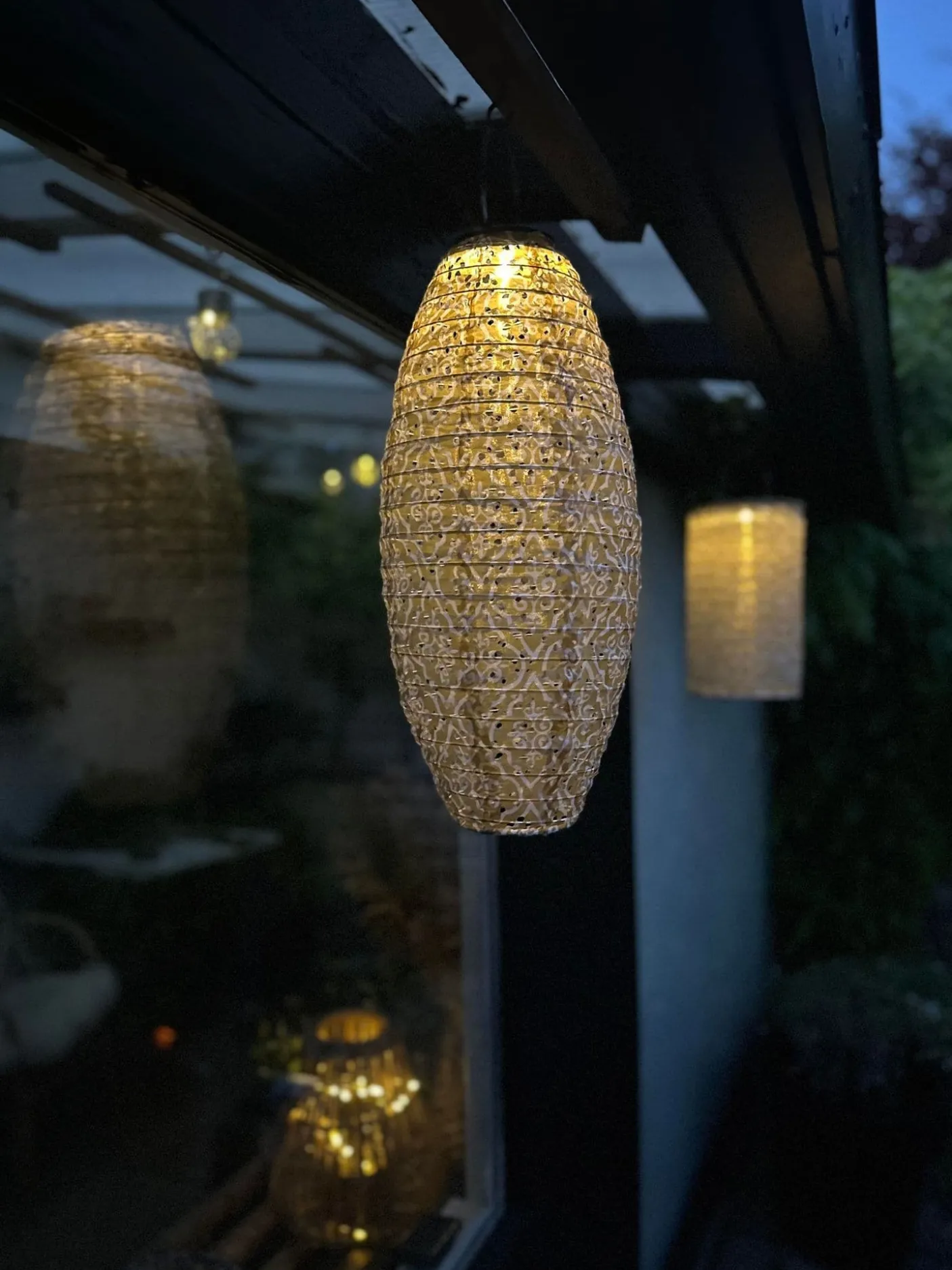 Lampe med solceller - SUMMER GOLD