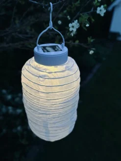 Lampe med solceller – White