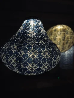 Lampe med solceller Pear – SUMMER BLUE