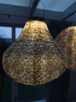 Lampe med solceller Pear - SUMMER GOLD