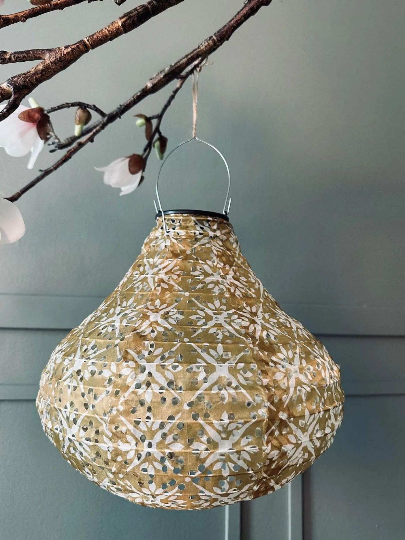 Lampe med solceller Pear - SUMMER GOLD
