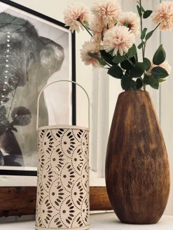 Lanterne DELI m. Solceller – Beige