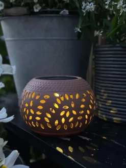 Lanterne FIONA Solar - Old rose