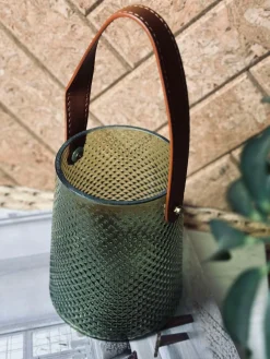 Lanterne i glas - Grøn