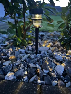 Lanterne m. Effekt – Solceller – Tilbud 2 stk