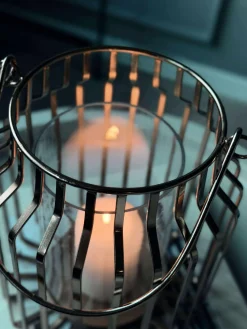 Lanterne med glas - Gold 29cm