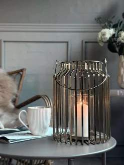 Lanterne med glas - Gold 29cm