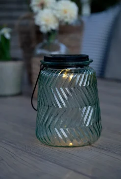 Lanterne med solceller – Fiona big green