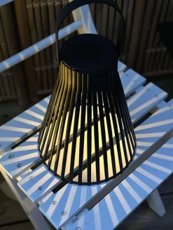 Lanterne med solceller - GARDEN BLACK 24cm