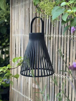 Lanterne med solceller - GARDEN BLACK 24cm