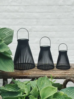 Lanterne med solceller - GARDEN BLACK 14cm