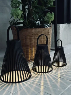 Lanterne med solceller - GARDEN BLACK 14cm