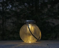 Lanterne med solceller – Nancy big clear