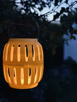 Lanterne med solceller – Yellow summer