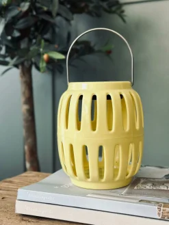 Lanterne med solceller – Yellow summer