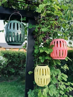 Lanterne med solceller – Yellow summer