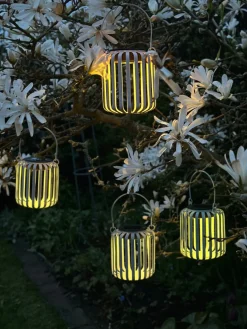 Lanterne VILA m. Solceller – Beige metal