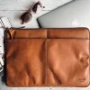 Laptop sleeve Cognac leather