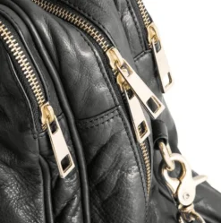 Laptop taske i blødt skind // Sort Deluxe