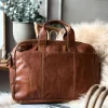 Laptop Taske MELLO - Cognac skind