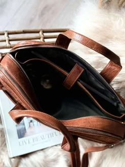 Laptop Taske MELLO - Cognac skind